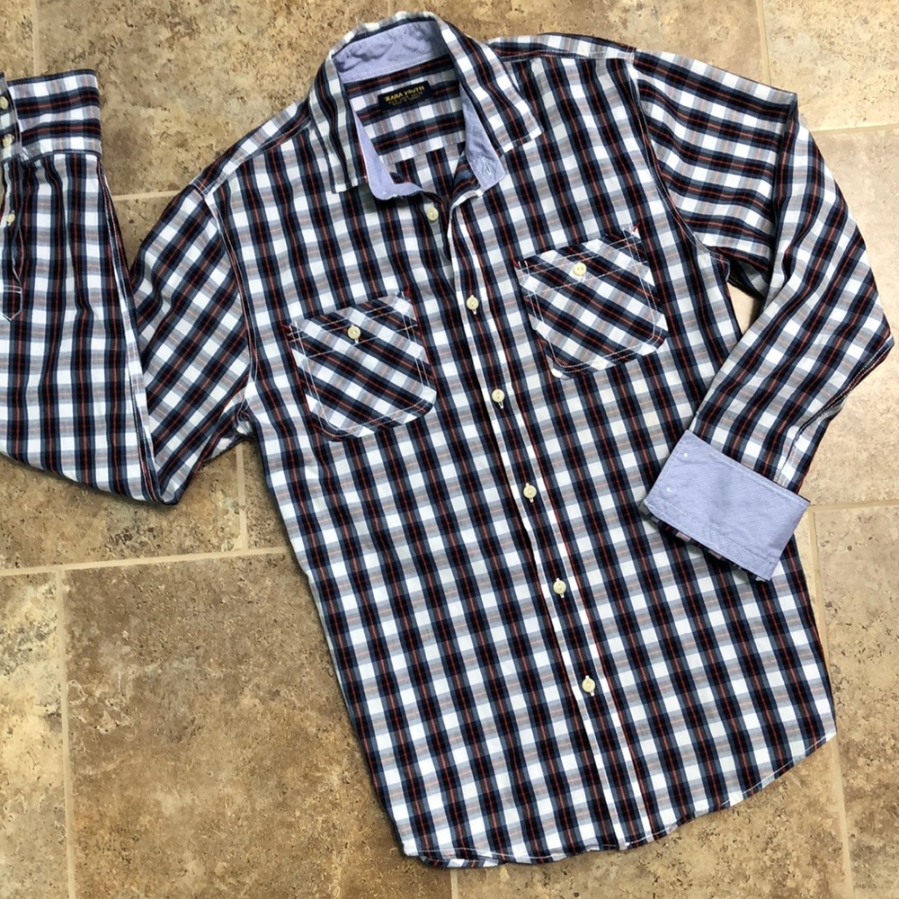 Zara Youth plaid shirt - like new